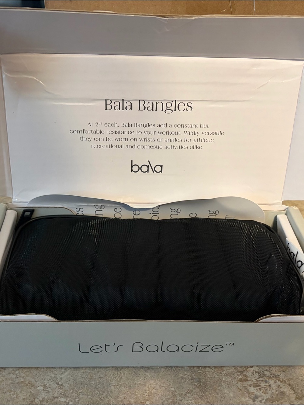 NEW Bala Bangles 2pc Ankle/Wrist Weight Set - 2lbs Each - Charcoal Gray - Picture 4 of 7